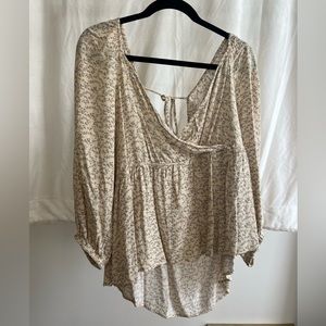 floral american eagle flowy top
